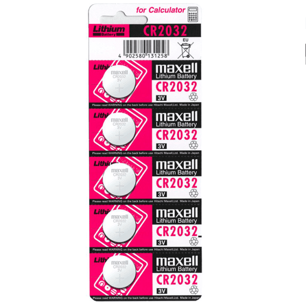 MAXELL BATTERY LITIO CR2032 3V 5UNIDADES