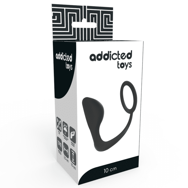 ADDICTED TOYS PLUG ANAL COM ANEL DE PÉNIS PRETO - Image 3