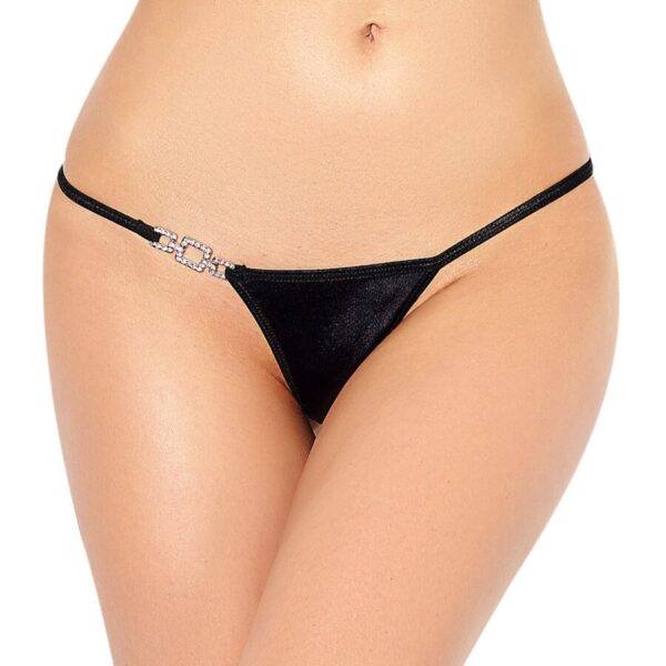 QUEEN LINGERIE SHINNY ADORNMENT TANGA - Image 3