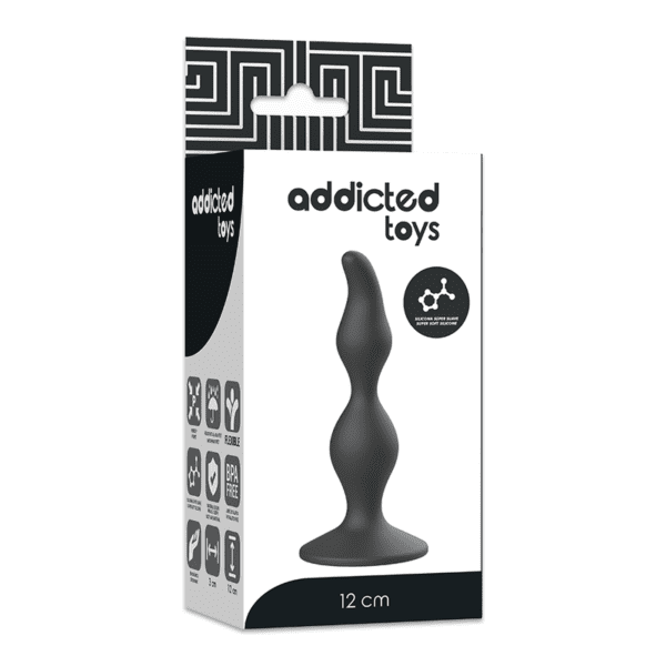 ADDICTED TOYS PLUG ANAL SEXUAL 12 CM PRETO - Image 5