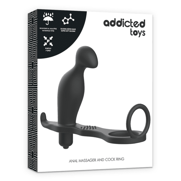 ADDICTED TOYS PLUG ANAL COM ANEL DE SILICONE PRETO - Image 5