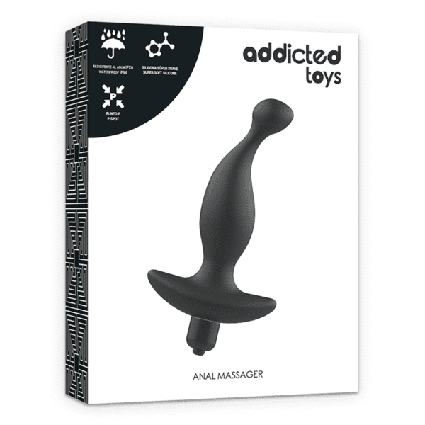 ADDICTED TOYS MASSAGEADOR ANAL COM VIBRAÇÃO PRETA - Image 4