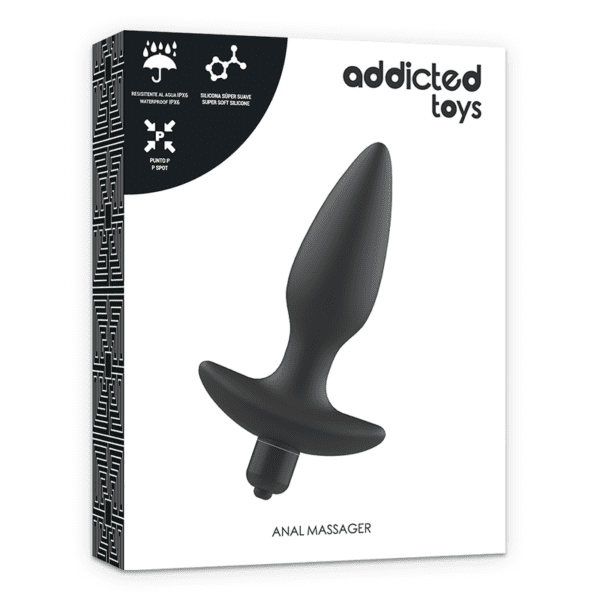 ADDICTED TOYS MASSAGEADOR PLUG ANAL COM VIBRAÇÃO PRETO - Image 5